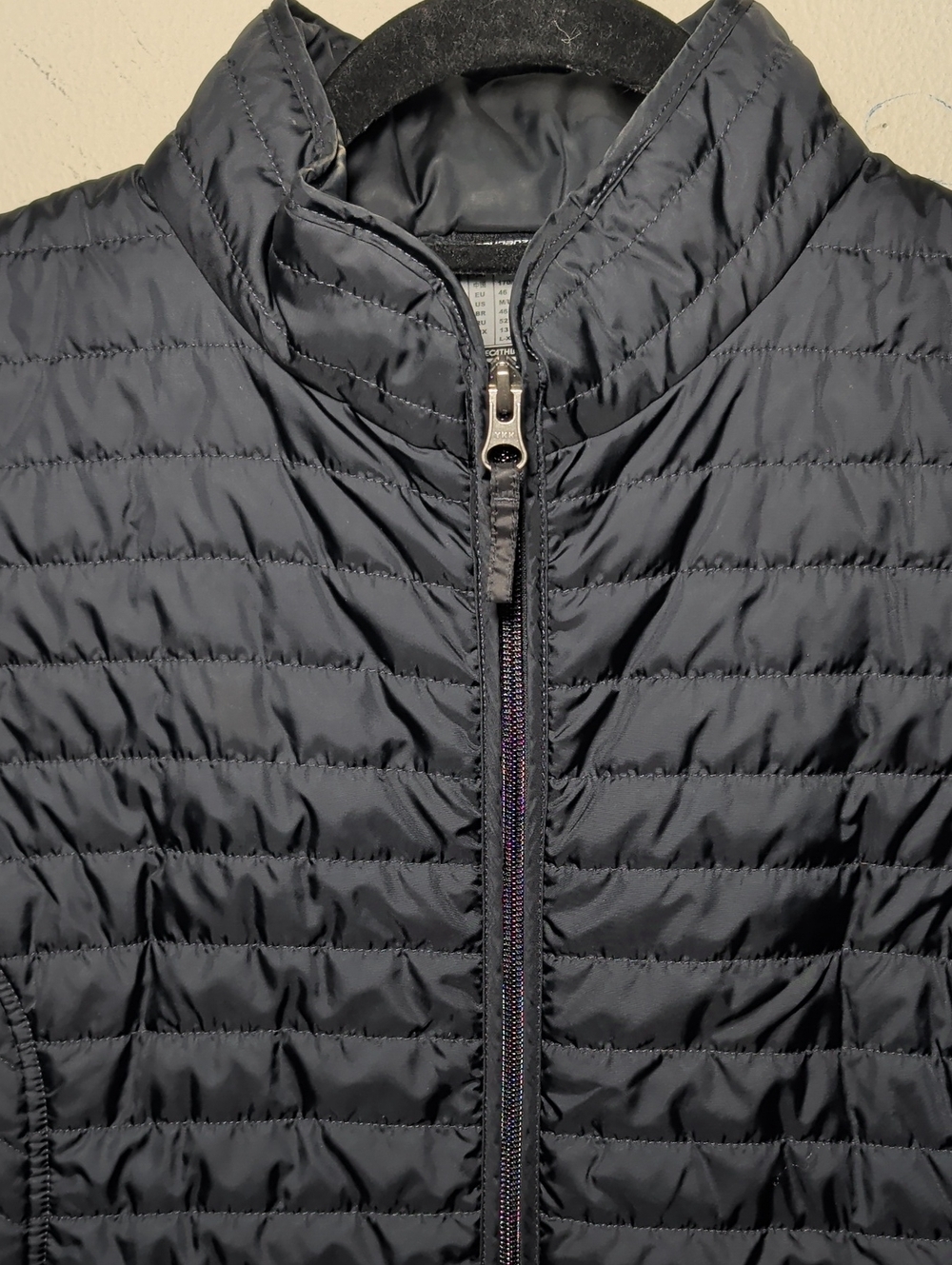Fouganza Quilted Riding Gilet Black Vest Full-Zip Insulated Women's Size M/L - Picture 4 of 5